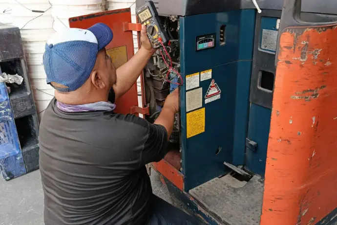 Reach truck diagnosis